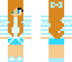 ginger blue winter girl
