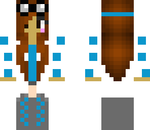 blue scienctist girl