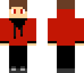 guy with red and black hoodie