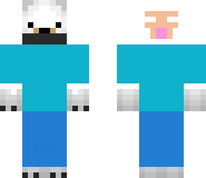 polar bear wearing a sheep beanie edit