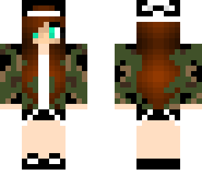 camouflage girl