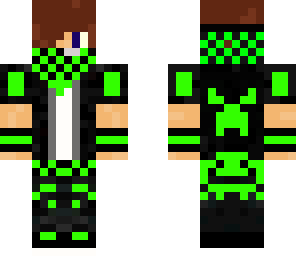 green masked man