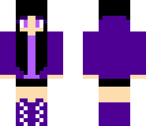 black and purple girl
