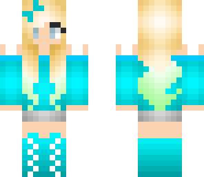 cute blue girl