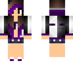 hawt purple and white ender girl