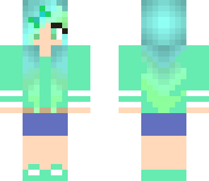 cute green girl