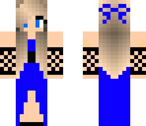 blue dress