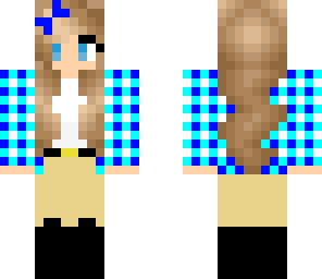 blue horse rider girl edit