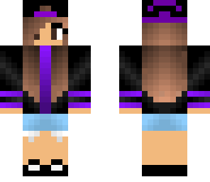 purple cap girl