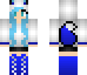 dark blue fox girl
