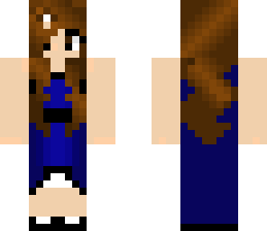 blue dress girl