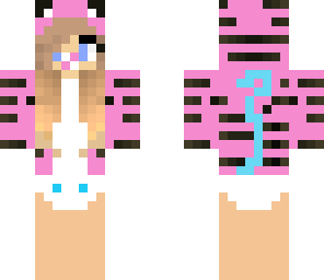 pink baby tiger girl