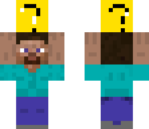 midget holding lucky block