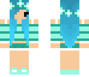 blue haired chibi girl