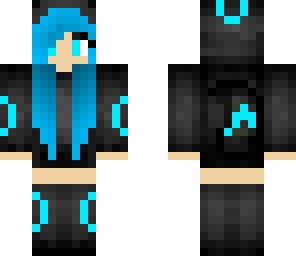 hair shaded - shiny umbreon girl