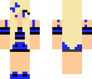 black and blue girl