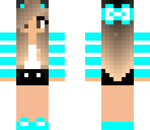 aqua cat girl edit