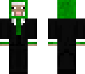 green sheep suit
