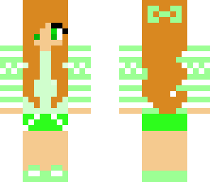 ginger green winter girl