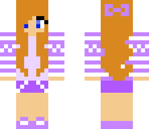 ginger purple winter girl