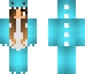 blue dino girl