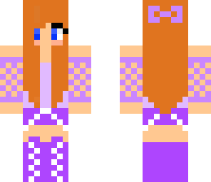 ginger purple cool girl
