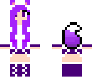 purple wolf girl
