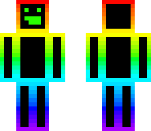 neon man with face