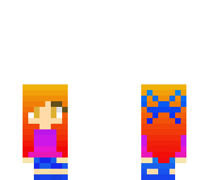 mini colorful girl