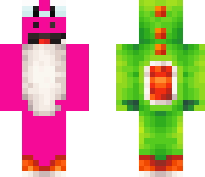 pink and green