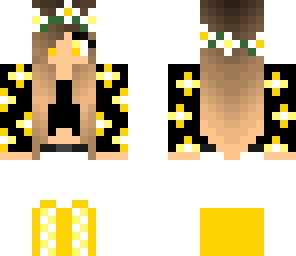 yellow flower girl