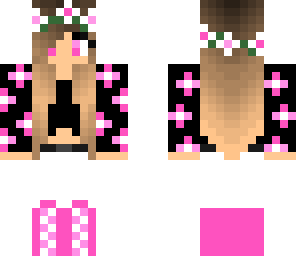 pink flower girl