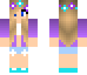 purple flower girl