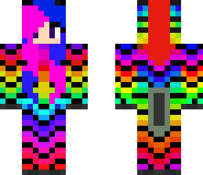 rainbow zebra girl made by my sis