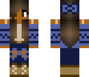 blue wool sweater