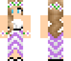 purple summer girl