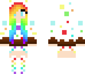 rainbow cake girl