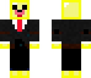 yellow gummy in tux
