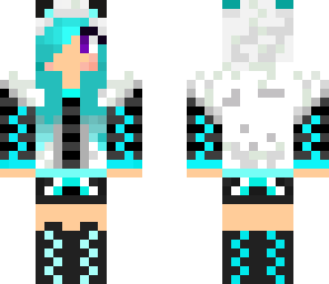 panda girl blue