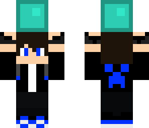 boy with diamond block