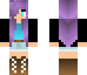 purple hair girl
