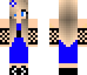 blue dress
