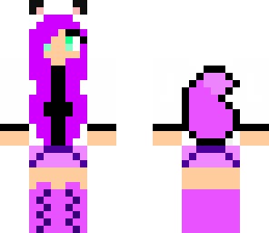 adorable purple girl