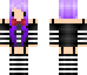 chibi puppet girl with bowtie and sidebow