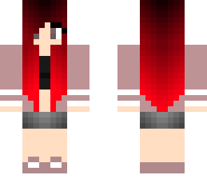 dark red gradient girl