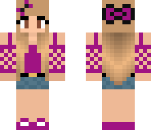 purple summer girl