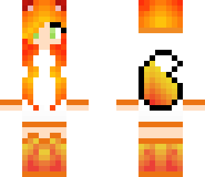 fire wolf girl