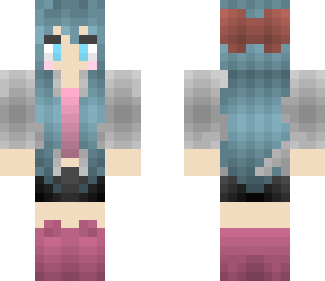 blue hair girl fixed
