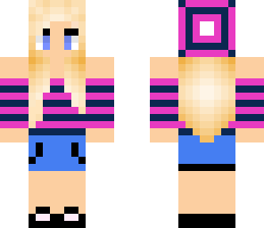 pink and navy blue beanie