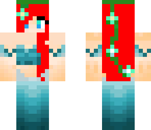 mermaid red hair